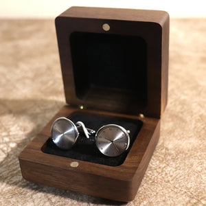Polynant Wood Jewelry Storage Case Men's Women's Wedding Box