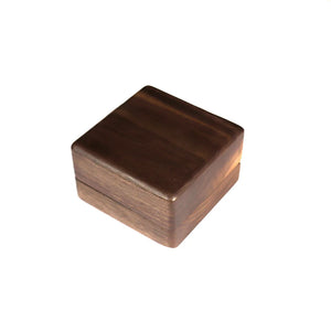 Polynant Wood Jewelry Storage Case Men's Women's Wedding Box