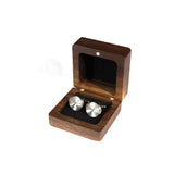 Polynant Wood Jewelry Storage Case Men's Women's Wedding Box