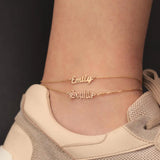 Double Anklet Stainless Steel Personalized Ladies Summer Beach Jewelry
