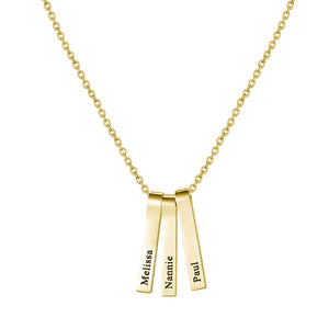 Name Engraved Necklace Fashion Men's Jewelry Steel Shape Sweater
