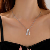 Name Engraved Necklace Fashion Men's Jewelry Steel Shape Sweater