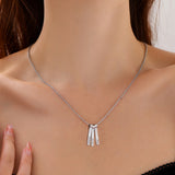 Name Engraved Necklace Fashion Men's Jewelry Steel Shape Sweater
