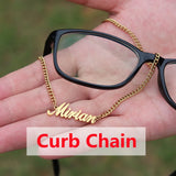 Personalized Eyeglass Chain Necklace Stainless Steel Jewelry