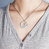 Personalized Family Name Necklace Stainless Steel Heart Pendant