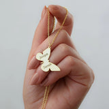 Golden Butterfly Necklace Personalized Clavicle Chain for Women