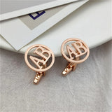 Men's Stainless Steel Cufflinks High Round French Shirt Cuffs Links