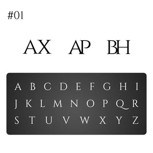 Personalized Engraved Logo Cufflinks for Men Stainless Steel Initials