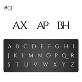 Personalized Engraved Logo Cufflinks for Men Stainless Steel Initials
