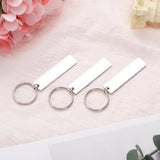 Personalised Stainless Steel KeyChain Men Women Jewelry Gift Engrave