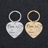 Personalized Name Keychains Couple Love Anniversary Gift for Boyfriend