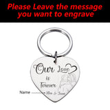 Personalized Name Keychains Couple Love Anniversary Gift for Boyfriend