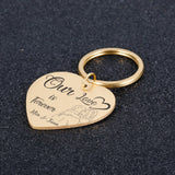Personalized Name Keychains Couple Love Anniversary Gift for Boyfriend