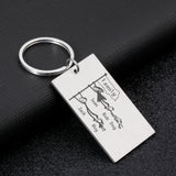 Personalized Family Love Keychain Gift for Parents - Name Keyring