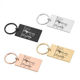 Personalized Family Love Keychain Gift for Parents - Name Keyring