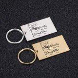 Personalized Family Love Keychain Gift for Parents - Name Keyring
