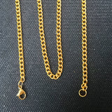Personalized Nameplate Necklace Stainless Steel Zircon Pendant
