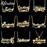 Heart Butterfly Name Necklace Charming Pendant Chain Personalized Gift