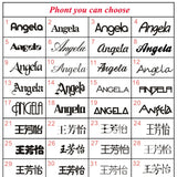 Personalized Name Necklace Stainless Steel Plated Choker Pendant Gift
