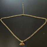 Personalized Pig Necklace with Heart Letter Chain Name Jewelry