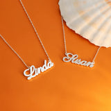 Personalized Stainless Steel Letter Diamond Name Necklace