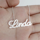 Personalized Stainless Steel Letter Diamond Name Necklace