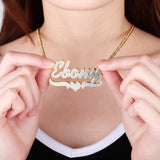 Custom Double Layer Name Necklace for Women