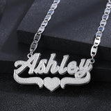 Custom Double Layer Name Necklace for Women