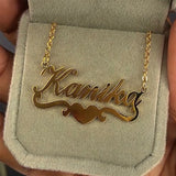 Personalized Butterfly Pendant Name Necklace Stainless Steel Chain Choker Gift