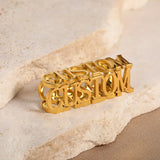 Custom Name Necklace - Stainless Steel Chain - 3D Nameplate Pendant