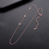 Personalised Initial Necklace Stainless Steel Name Plate Pendant Necklace