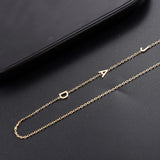 Personalised Initial Necklace Stainless Steel Name Plate Pendant Necklace