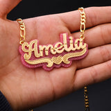 Personalized Acrylic Letter Name Necklace