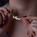 Personalized Name Necklace Charm Pendant Stainless Steel Anniversary Gift