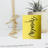Personalized Handwriting Necklace Choker Jewelry