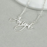 Personalized Stainless Steel Lady Letter Necklace Pendant