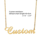 Personalized Engraved Name Necklace Stainless Steel Pendant
