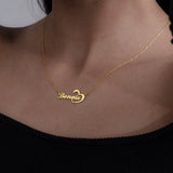 Stainless Steel Heart Name Necklace