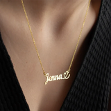 Name Necklace Personalized Stainless Steel Nameplate Necklace