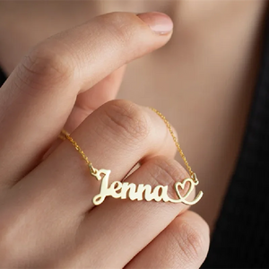 Name Necklace Personalized Stainless Steel Nameplate Necklace