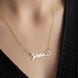 Name Necklace Personalized Stainless Steel Nameplate Necklace