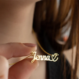 Name Necklace Personalized Stainless Steel Nameplate Necklace