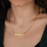 Name Necklace Stainless Steel Chain Personalized Choker Pendant
