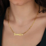 Name Necklace Stainless Steel Chain Personalized Choker Pendant