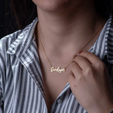 Custom Stainless Steel Name Choker Necklace - Personalized Gift