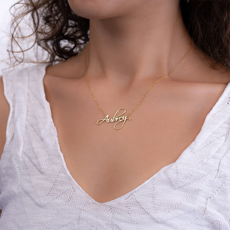 Custom Name Necklace Personalized Choker Pendant