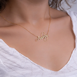 Custom Name Necklace Personalized Choker Pendant