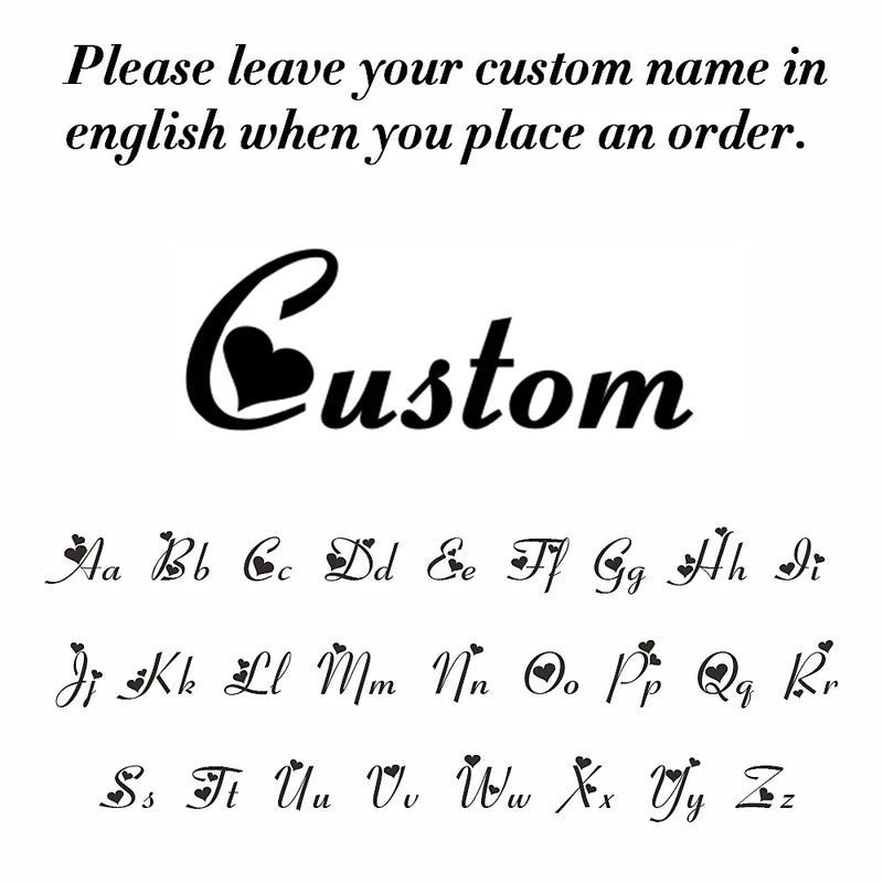 Custom Stainless Steel Name Necklace with Font Pendant