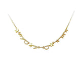 Star Letter Crystal Diamond Name Necklace Multiple Letters Chain Gift