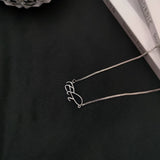 Handwritten Font Name Necklace for Women Stainless Steel Jewelry